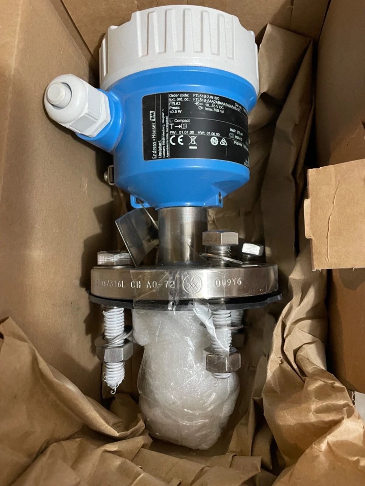 สวิตช์วัดระดับแบบสั่นสะเทือน Endress+Hauser Liquiphant FTL51