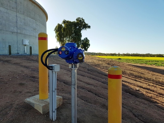 Limitorque MX - 100 MX - 85 MX - QX Electric Actuator ทำงานร่วมกับ Flowserve Valve