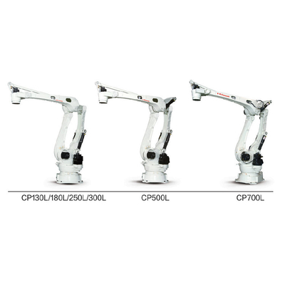 หุ่นยนต์คาวาซากิ CP500L 6 แกนพร้อมกริปเปอร์สำหรับการจัดการแขนหุ่นยนต์และการวางพาเลท