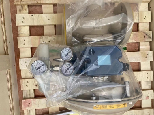 Samson Control Valves 3241 Globe Valve พร้อมตัวกระตุ้นนิวเมติก 3277 และ 3725 Positioner 4708 Regulator