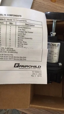 Rotork Fairchild Model 10 Series เครื่องควบคุมความเที่ยงแบบนิวเมติกสำหรับตัวกระตุ้นร่างกายของวาล์วฟิชเชอร์