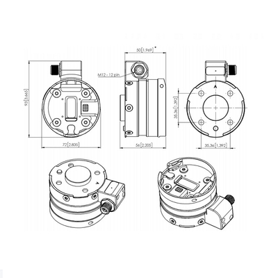 onrobot HEX QC SENSORS HEX-H QC HEX-E QC สำหรับ onrobot หุ่นยนต์กริปเปอร์และ UR cobot