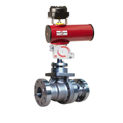 KOSO 300W วาล์วควบคุมพร้อม Rotork RC Pneumatic Actuator Flowserve 3200MD Positioner