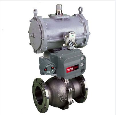 วาล์วควบคุม KOSO 310K พร้อม Fisher DVC6200 Pneumatic Positioner 6300RC Actuator