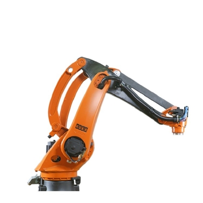 KR 40 PA 4 แกนวางพาเลท Kuka Robot Arm น้ำหนักบรรทุก 40KG พร้อม GBS Robot Rail