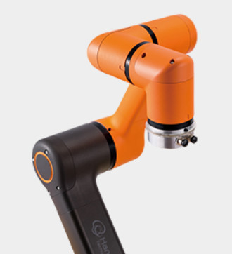 Hanwha HCR-5A แขนหุ่นยนต์ 6 แกนหุ่นยนต์ขนาดเล็กหยิบและวางแขนหุ่นยนต์สำหรับหุ่นยนต์ขันสกรู