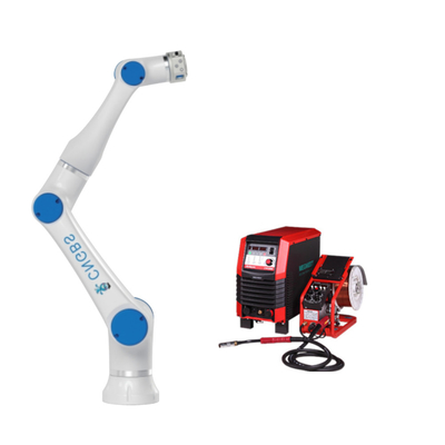 6 แกน CNGBS น้ำหนักบรรทุก 3 กก. แขนหุ่นยนต์เชื่อม Cobot พร้อมเครื่องเชื่อม Tig MiG Arc