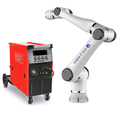 MIG เครื่องเชื่อม Megmeet แขนหุ่นยนต์ทำงานร่วมกัน Hansrobot Elfin10-L