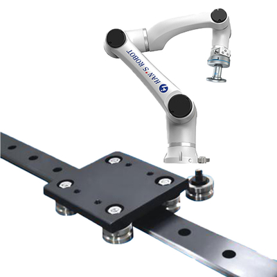 Hans E5 Collaborative Robot Arm พร้อม Onrobot Pneumatic Gripper และระบบราง