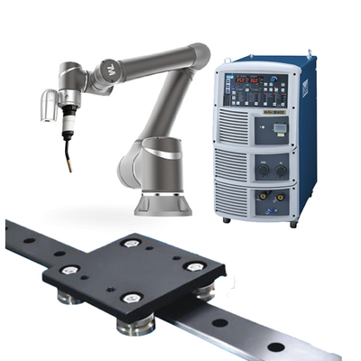 TM TM5-900 แขนหุ่นยนต์ Cobot พร้อมไฟฉายเชื่อม TBI เครื่องเชื่อม OTC และระบบราง