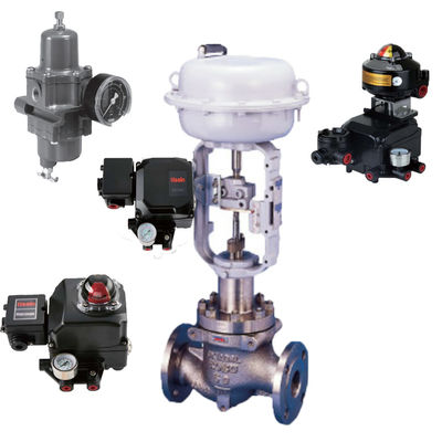 วาล์วควบคุมไฟฟ้าพร้อม Tissin Smart Valve Positioner TS600 Series Pneumatic Positioners และ Asco Solenoid Valve