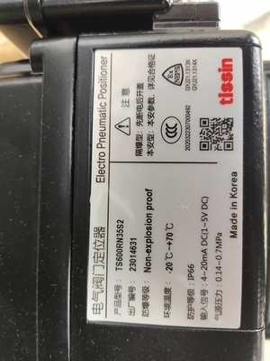 วาล์วควบคุมไฟฟ้าพร้อม Tissin Smart Valve Positioner TS600 Series Pneumatic Positioners และ Asco Solenoid Valve