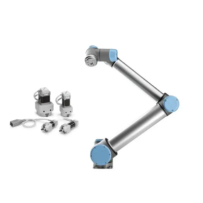 หุ่นยนต์โคบอท UR UR10 พร้อม SMC Electric Gripper ชนิด 3 นิ้ว หุ่นยนต์ทำงานร่วมกัน LEHS สำหรับการจัดการพาเลท