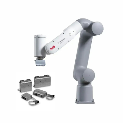 ABB GoFa CRB15000 Cobot พร้อม SMC Electric Gripper ชนิด 2 นิ้ว LEHF หุ่นยนต์ทำงานร่วมกัน