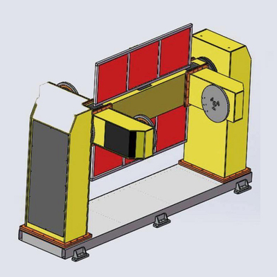 U ประเภท 2 แกนตำแหน่งเชื่อมอัตโนมัติทำงานร่วมกับแขนหุ่นยนต์ ABB KUKA Yasakawa Fanuc