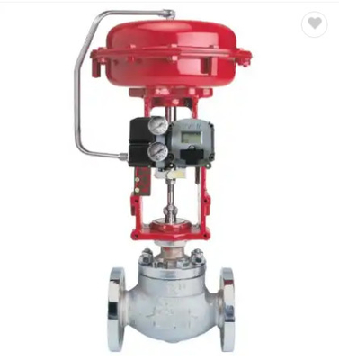 สีแดง Masoneilan 21000 Series Single Port Valve สำหรับ Valve Positioner SVI3