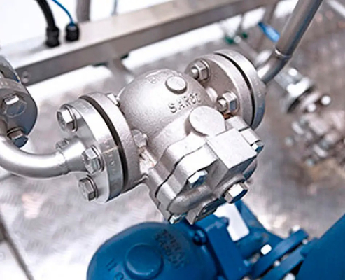 ควบคุมอุณหภูมิอัตโนมัติ FT12 Ball Float Type Steam Draining Valve For Sugar Industry