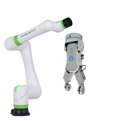 FANUC เลือกและวางโคบอท CRX-10iA หุ่นยนต์ทำงานร่วมกันพร้อมหุ่นยนต์จับยึด onrobot RG2 RG6