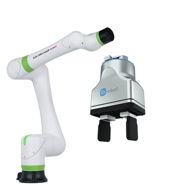 FANUC เลือกและวางโคบอท CRX-10iA หุ่นยนต์ทำงานร่วมกันพร้อมหุ่นยนต์จับยึด onrobot RG2 RG6