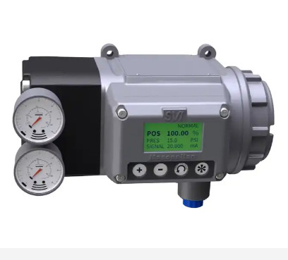 วาล์วควบคุมการไหลพร้อมตัวกำหนดตำแหน่งวาล์วดิจิตอล Masoneilan SVI3 และตัวกรอง Fisher 67CFR