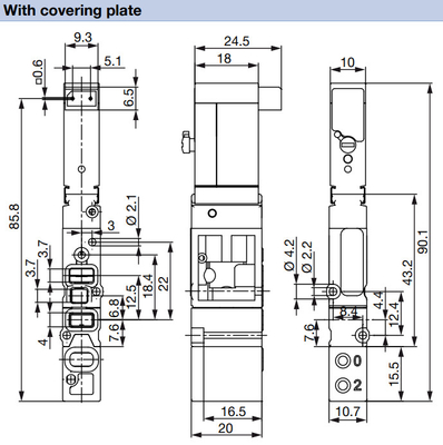 โซลินอยด์วาล์วทองเหลือง Burkert ทนแรงดันสูง 3/2 6524 สำหรับการใช้งานเกี่ยวกับลม