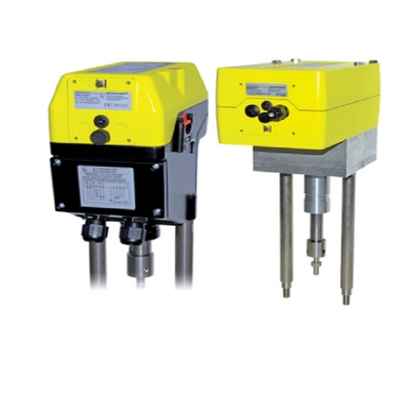 วาล์วควบคุม Schischek Range Double Acting Electric Pneumatic Actuator ทำงานร่วมกับแดมเปอร์