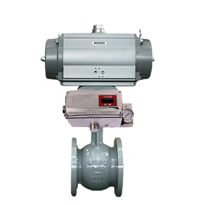 วาล์วควบคุม KOSO วาล์วโลก 220C พร้อม 6400RB 6500RA 7300RB ตัวกระตุ้นชนิดนิวเมติกพร้อมตัวกำหนดตำแหน่งวาล์ว YT-3300