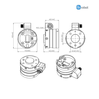 ONrobot Robot Gripper SP1 SP3 SP5 Hand Gripper ทำงานสำหรับ UR Cobot Pneumatic Gripper สำหรับแขนหุ่นยนต์อุตสาหกรรม