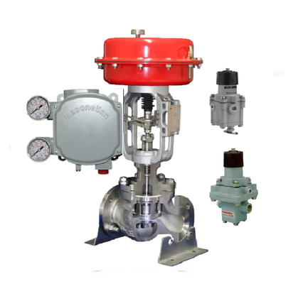 Masoneilan SVI1000 ตัวกำหนดตำแหน่งวาล์วควบคุมด้วยลม BR200 BR400 Volume Booster 78-40 Filter Regulator
