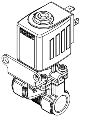 ทนแรงดันสูง 3/2 การทํางาน Burkert วาล์ว Solenoid ทองแดง 6014 สําหรับการใช้งานปนูเมติก