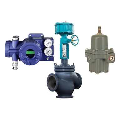 Foxboro SRD960 Valve Positioner พร้อม Fisher 67CFR Filter Regulator และวาล์วควบคุมการไหล