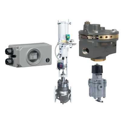 Samson 3730-3 Valve Positioner พร้อม Fisher 2625 Filter Regulator และ Masoneilan 78-40