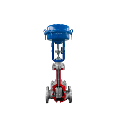 วาล์วควบคุมการไหลด้วย Flowserve 3200MD Valve Positioner ASCO 551 Solenoid Valve 67CFR Filter Regulator