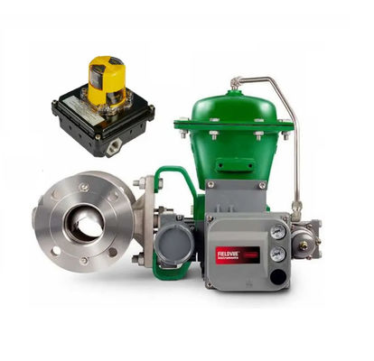 ลิมิตสวิตช์จอภาพตำแหน่งโรตารี Westlock 3000 8300 3300 ซีรีส์พร้อมวาล์ว Fisher V150 และตัวกำหนดตำแหน่ง DVC6200