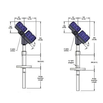 Magnetrol 705 706 เครื่องส่งสัญญาณระดับเรดาร์คลื่นนำทางแบบ Heavy Duty สำหรับถังแก๊สและถัง LPG