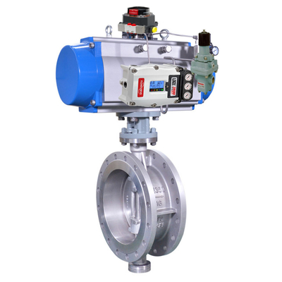 วาล์วผีเสื้อจีนพร้อมตัวกำหนดตำแหน่งวาล์ว Flowserve Logix 3800