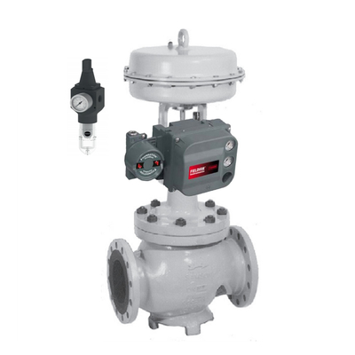 Samson 3241 Globe Control Valve บอลวาล์วสแตนเลสพร้อม Fisher Dvc6200 Digital Positioner และ 4708 filter regula