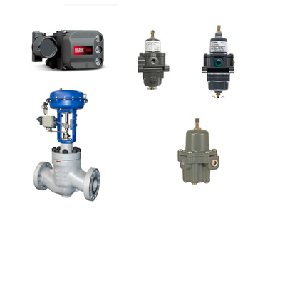 วาล์วควบคุมด้วย Fisher DVC6200 Positioner และ Fisher 67CFR กําหนดการกรอง