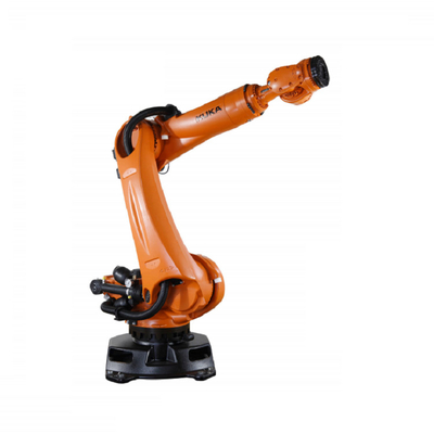 KUKA KR 210 R2700 หุ่นยนต์อุตสาหกรรม Pick And Place พร้อม CNGBS การนําเส้นสําหรับการประกอบเครื่องยนต์