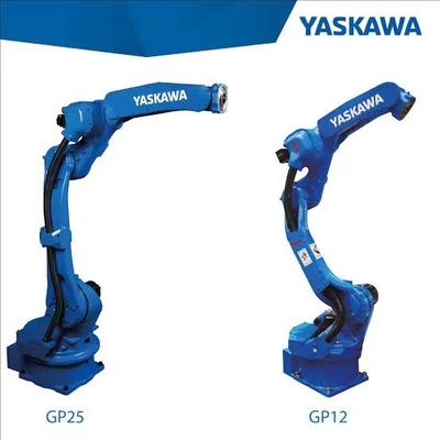 YASKAWA MOTOMAN GP12 พร้อมปืนปั่นเป็นหุ่นยนต์ปั่นสําหรับหุ่นยนต์อุตสาหกรรมโรงงาน