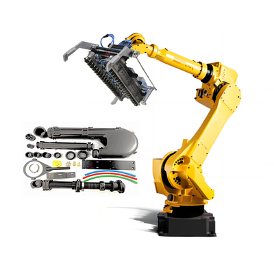 อุตสาหกรรม 6 แกน Fanuc Robot Arm M-710iC กับตัวจับน้ําหนักใหญ่และ CNGBS Dresspack