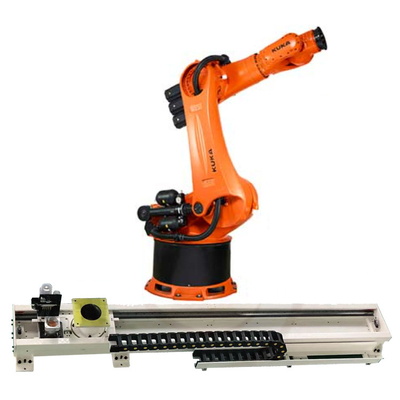Kuka 6 Axis Handling Robotic Arm KR 240 R3330 พร้อม CNGBS Robot Guide Rail สําหรับการจัดการหุ่นยนต์