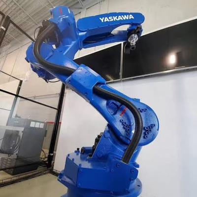 Yaskawa 6 Axis การปั่นหุ่นยนต์แขน MOTOMAN GP25 กับ CNGBS Positioner สําหรับโรงงานเป็นเครื่องปั่นเลเซอร์