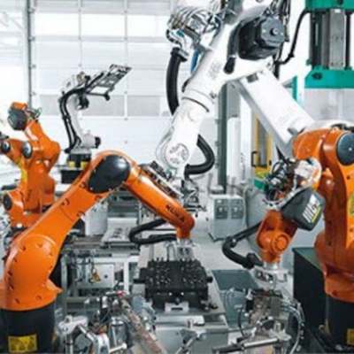 Kuka Palletizing Robotic Arm 4 Axis KR 470 PA ด้วยเครื่องล้าง CNGBS อัตโนมัติเป็นหุ่นยนต์อุตสาหกรรม