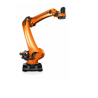 โรบอต KUKA KR 120 R3200 PA พร้อมภาระประโยชน์ 120KG และ 3195MM Reach Of Palletizing โรบอตสําหรับการปาเลต