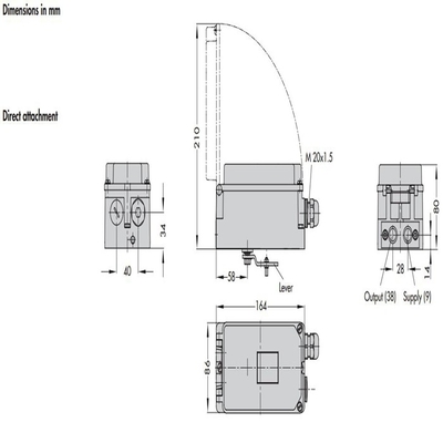 แซมซอนสมาร์ท วาล์วตําแหน่ง 3730-31000 สําหรับวาล์วควบคุม Pneumatic จีนและ Mansoeilan 78-40