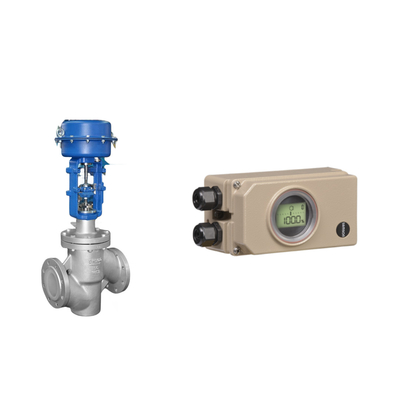 วาล์วควบคุมแบบนิวเมติก ด้วยซัมสัน Electropneumatic 3730-3 Positioner และ Burkert แบบ 5404 วาล์ว solenoid