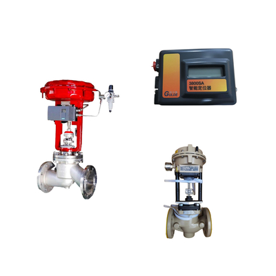วาล์วควบคุมของจีนกับ Samson 3372 เครื่องดําเนินการกับ FISHER 3800sa วัลล์ว Positioner Burkert 5404 วัลล์ว solenoid