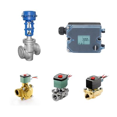 วาล์วควบคุม Pneumatic กับ Samson 3725 Electropneumatic Positioner และ ASCO วาล์ว Solenoid