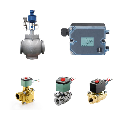 วาล์วควบคุม Pneumatic กับ Samson 3725 Electropneumatic Positioner และ ASCO วาล์ว Solenoid